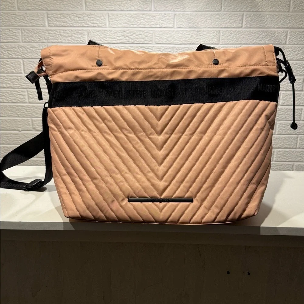 Steve Madden Tan and‎ Black Quilted Baby Bags